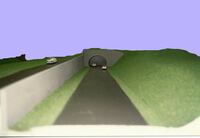 Riedbergtunnel bei Regen, M=1:100